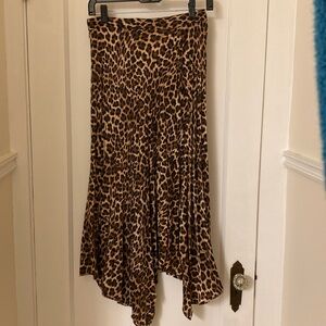 Zara Leopard Maxi Skirt Small